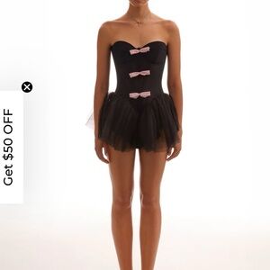 MillaNova Black and Pink Mini Dress